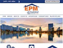 Tablet Screenshot of epmservices.com